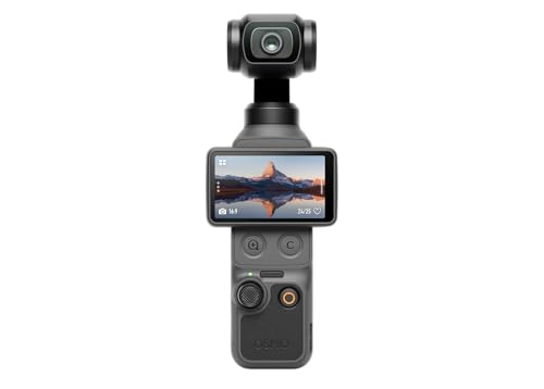 DJI Osmo Pocket 4 Creator Combo, Pocket Gimbal Vlog Camera, 1″ CMOS & 4K/240fps, 3-Axis, 2× Lossless Zoom, 107GB Built-in Storage, Mic 3 Transmitter, Osmo Mini Tripod, UAE Version, Official Warranty