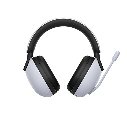 Sony INZONE H9 Wireless Noise Cancelling Gaming Headset, 360 Spatial Sound for Gaming, 32 hours battery life, Boom microphone, Bluetooth/Low delay 2.4GHz connection, For PC/PS5/Mobile, WH-G900N, White