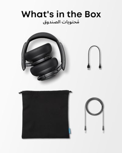 soundcore by Anker Q30 Hybrid Active Noise Cancelling Headphones with Multiple Modes, Hi-Res Sound, Custom EQ via App, 62H Playtime, Comfortable Fit, Bluetooth Headphones, Multipoint Connection