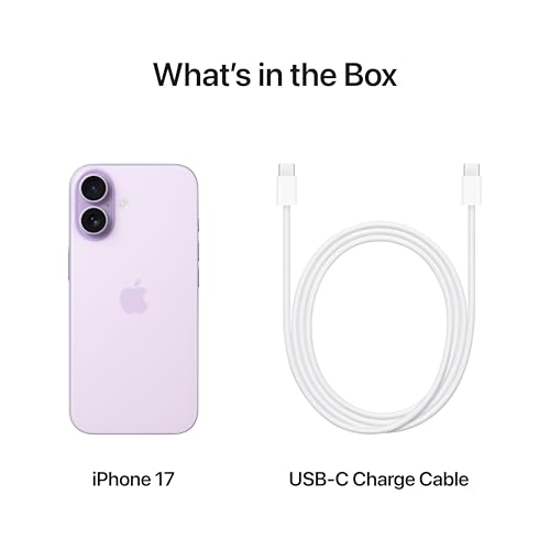 Apple iPhone 17 256 GB: 6.3-inch Display with ProMotion, A19 Chip - Lavender 512 GB 512 GB
