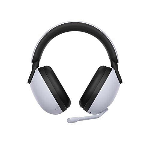 Sony INZONE H9 Wireless Noise Cancelling Gaming Headset, 360 Spatial Sound for Gaming, 32 hours battery life, Boom microphone, Bluetooth/Low delay 2.4GHz connection, For PC/PS5/Mobile, WH-G900N, White