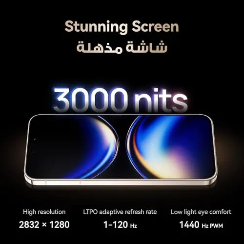 HUAWEI Mate 80 Pro, Dual SIM, 16GB Ram, 512GB ROM, 50MP Ultra Lighting Camera, 5750mAH Battery with HUAWEI SuperCharge (100W Wired, 80W Wireless) 6.75” Big Flat-edge Display, AI Phone (51098SQV) Black | Huawei Kunlun Glass2