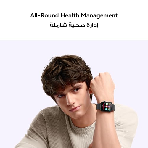 HUAWEI WATCH FIT 3, 1.82" AMOLED Display, Ultra-Slim Design, All-Round Fitness Management, Comprehensive Health Management, Durable Battery Life, Compatible with iOS & Android, Pink