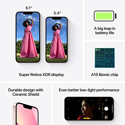 Apple (Refurbished) iPhone 13 (128GB) - Starlight - Pink 256 GB 256 GB