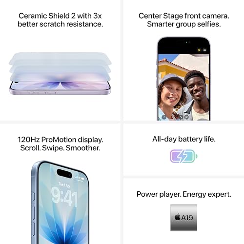 Apple iPhone 17 256 GB: 6.3-inch Display with ProMotion, A19 Chip - Sage 512 GB 512 GB
