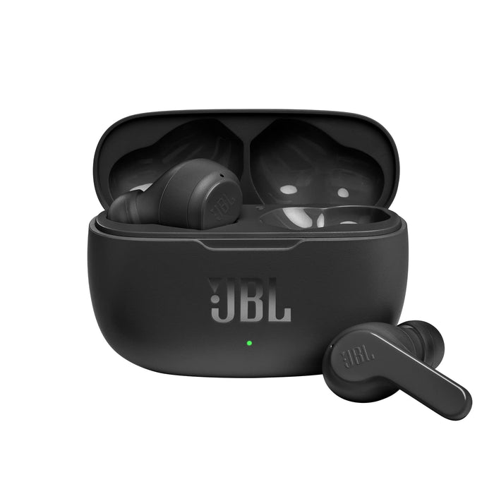 JBL Wave200 True Wireless Earbud Headphones, Deep Powerful Bass, 20H Battery, Dual Connect, Hand-Free Call, Voice Assistant, Comfortable Fit, IPX2 Sweatproof, Pocket Friendly - White, JBLW200TWSWHT JBL
