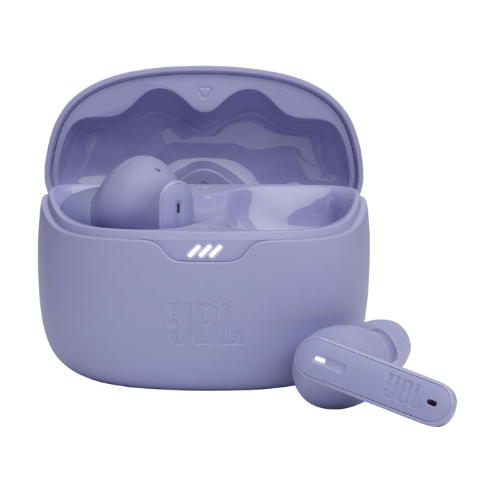 JBL Tune Beam 2 True Wireless Noise Cancelling Earbuds, Pure Bass Sound, Bluetooth 5.3, Smart Ambient, 6-Mics Technology, VoiceAware, 48H Battery, Water and Dust Resistant - JBLTBEAM2GMAE, Purple | Bluetooth 5.3, Up to 48 Hours of Autonomy