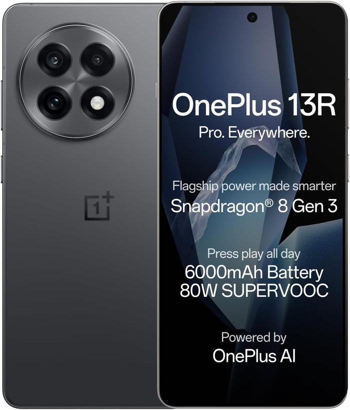 OnePlus 13R 5G – 12GB RAM, 256GB Storage, Snapdragon 8 Gen 3, 6000mAh Battery