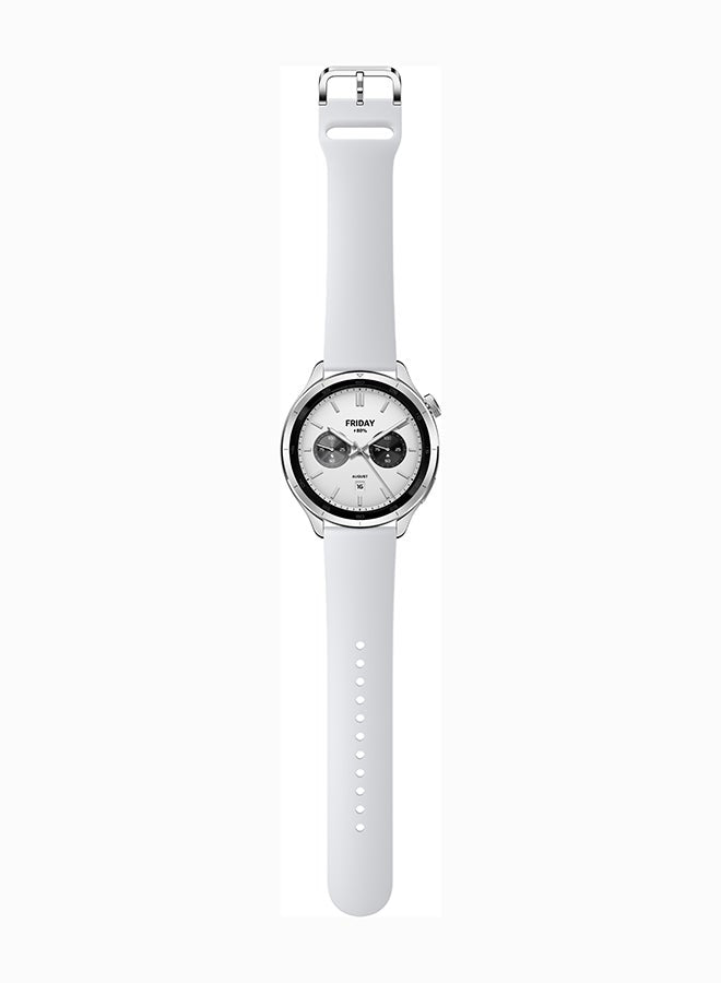 Watch S4 Smartwatch 1.43-inch AMOLED Display, Long Battery Life, Bluetooth Calling, Noise Reduction, Advanced Health Detection, 15 Days Battery Life - Silver