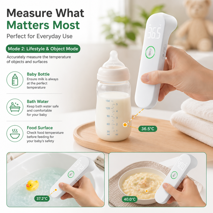 Envomart Non-Contact Infrared Forehead Thermometer – 1 Second Reading, LED Display
