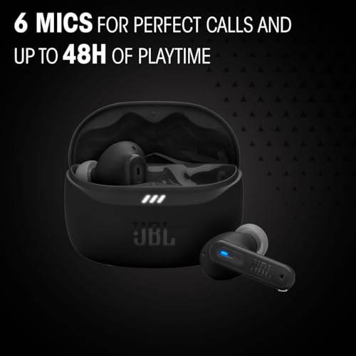 JBL Tune Beam 2 True Wireless Noise Cancelling Earbuds, Pure Bass Sound, Bluetooth 5.3, Smart Ambient, 6-Mics Technology, VoiceAware, 48H Battery, Water and Dust Resistant - JBLTBEAM2GMAE, Purple | Bluetooth 5.3, Up to 48 Hours of Autonomy