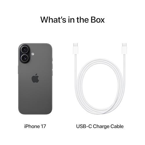Apple iPhone 17 256 GB: 6.3-inch Display with ProMotion, A19 Chip - Black 256 GB 256 GB