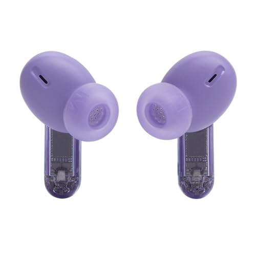 JBL Tune Beam 2 True Wireless Noise Cancelling Earbuds, Pure Bass Sound, Bluetooth 5.3, Smart Ambient, 6-Mics Technology, VoiceAware, 48H Battery, Water and Dust Resistant - JBLTBEAM2GMAE, Purple | Bluetooth 5.3, Up to 48 Hours of Autonomy