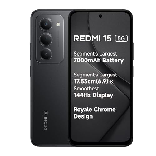Xiaomi Redmi 15 5G - Black 6+128 GB