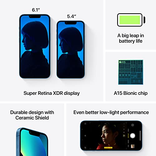 Apple (Refurbished) iPhone 13 (128GB) - Starlight - Blue 256 GB 256 GB