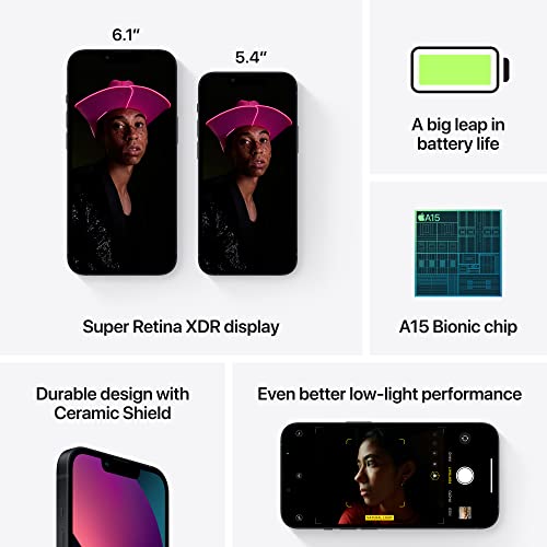 Apple (Refurbished) iPhone 13 (256GB) - Pink - Midnight 256 GB 256 GB
