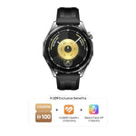 HUAWEI WATCH GT 6 Smart Watch, 46mm, upto 21 days battery life, GPS Smart Watches with 100+ Sports Mode, Cycling, iOS & Android Compatible, Emotional Wellbeing, Health Monitoring, Black