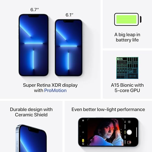 Apple (Refurbished) iPhone 13 Pro (128GB) - Sierra Blue - Sierra Blue 128 GB 128 GB