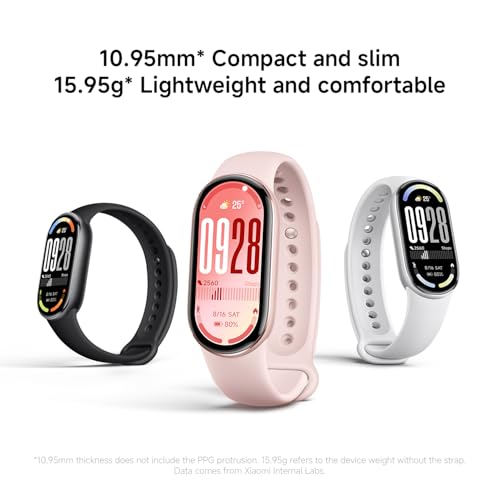 Xiaomi Smart Band 10 Mystic Rose | 1.72''AMOLED Narrow-edge Quadrilateral Display | Professional Workout Analysis | Up to 21-days Battery Life