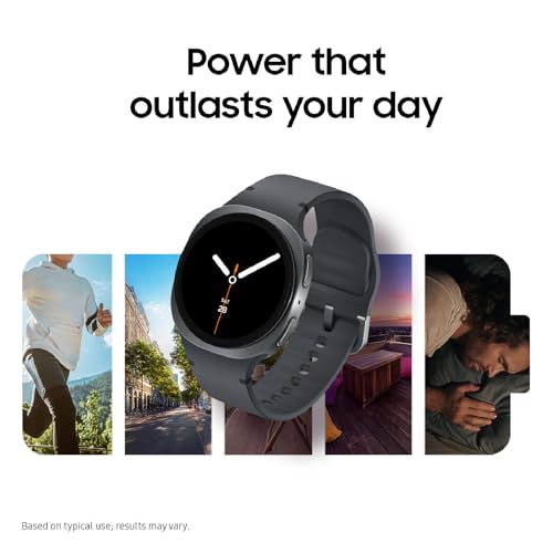 Samsung Galaxy Watch 8 (2025) 40mm Bluetooth Smartwatch, Cushion Design, Fitness Tracker, Sleep Coaching, Running Coach, Energy Score, Heart Rate Tracking, Graphite [US Version, 2 Yr Warranty]