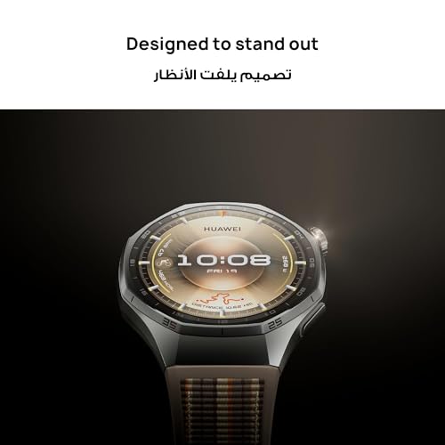 HUAWEI WATCH GT 6 Pro Smart Watch, 46mm, upto 21 days battery life, GPS Smart Watches with 100+ Sports Mode, Cycling, iOS & Android Compatible, ECG Analysis, Health Monitoring, Black