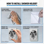 Stainless Steel Shower Head Set - Shower Head with 2 Shower Filter for Anti-Hair Fall and Soft Skin - 2m Shower Hose and Shower Holder - Handheld Shower - Shower Head Filter (Silver)