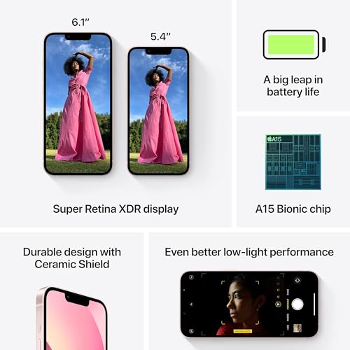 Apple (Refurbished) iPhone 13 (256GB) - Pink - Pink 128 GB 128 GB