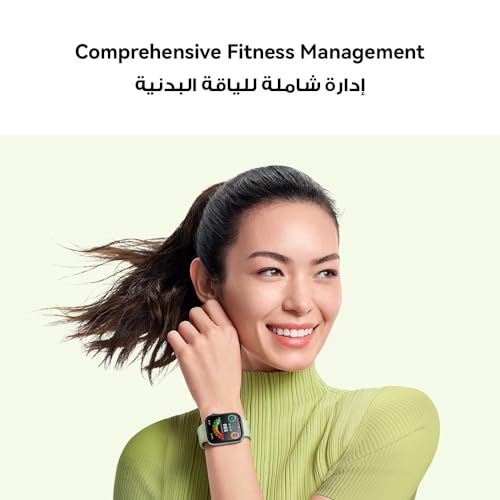 HUAWEI WATCH FIT 3, 1.82" AMOLED Display, Ultra-Slim Design, All-Round Fitness Management, Comprehensive Health Management, Durable Battery Life, Compatible with iOS & Android, Pink