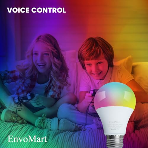 WIFI Smart Bulb Pack of 1-9W Smart Wi-Fi Light Bulb - LED Home Light Bulb Compatible with Alexa, Echo, Google Home Assistant - Have Multi Colors with 2 Year Warranty