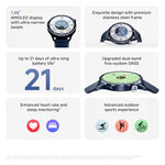XIAOMI Watch S5 46mm, Smartwatch for Men and Women, 1.48" AMOLED, Fitness Tracker with Heart Rate/Sleep Monitoring, 21 days battery life, 150+ sports modes, dual-band GPS, Android&iOS, Silver