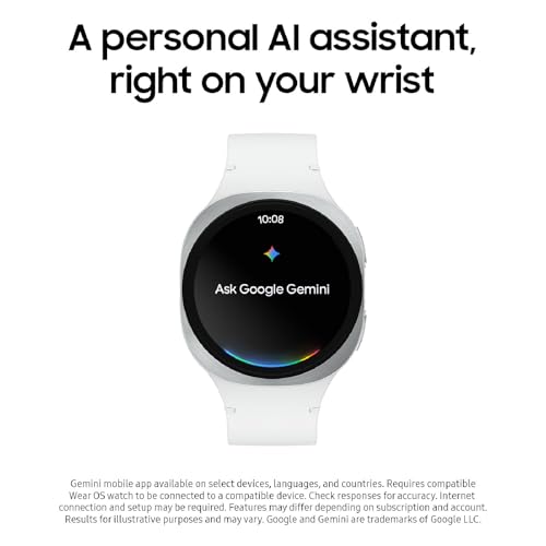 Samsung Galaxy Watch 8 (2025) 40mm Bluetooth Smartwatch, Cushion Design, Fitness Tracker, Sleep Coaching, Running Coach, Energy Score, Heart Rate Tracking, Graphite [US Version, 2 Yr Warranty]