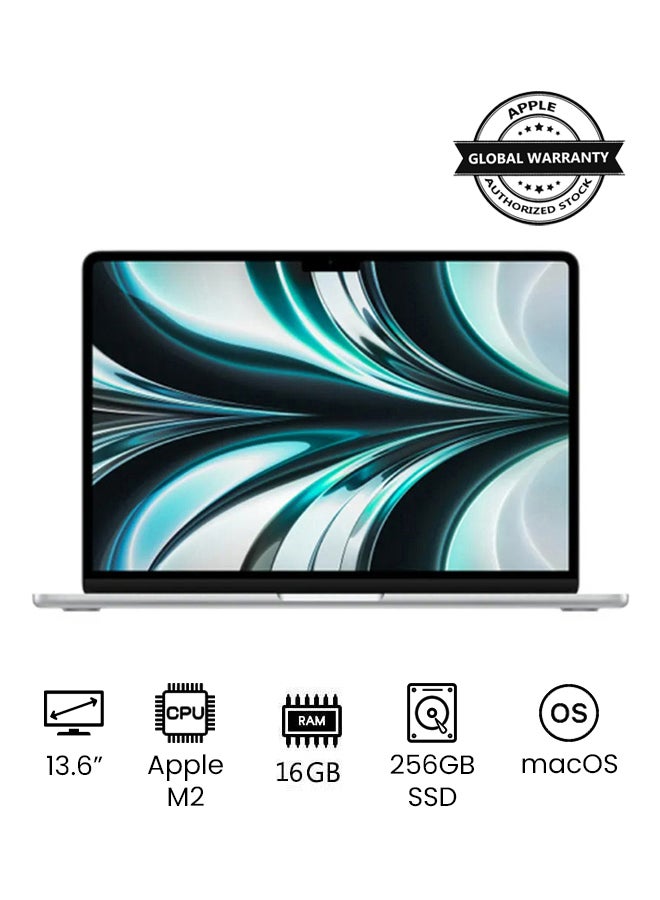 MacBook Air MC7X4 | 13.6 Inch Display | Apple M2 Chip | 8-Core CPU 8-Core GPU | 16GB RAM | 256GB SSD | macOS | English Keyboard | International Version | English Midnight APPLE