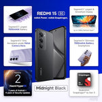 Xiaomi Redmi 15 5G - Black 6+128 GB
