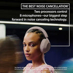Sony WH 1000XM5 Noise Cancelling Wireless Headphones 30 hours battery life Over ear style Optimised for Alexa and the Google Assistant with built in mic, Midnight Blue, UAE Version - 1-Year warranty