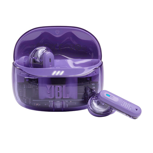 JBL Tune Beam 2 True Wireless Noise Cancelling Earbuds, Pure Bass Sound, Bluetooth 5.3, Smart Ambient, 6-Mics Technology, VoiceAware, 48H Battery, Water and Dust Resistant - JBLTBEAM2GMAE, Purple | Bluetooth 5.3, Up to 48 Hours of Autonomy