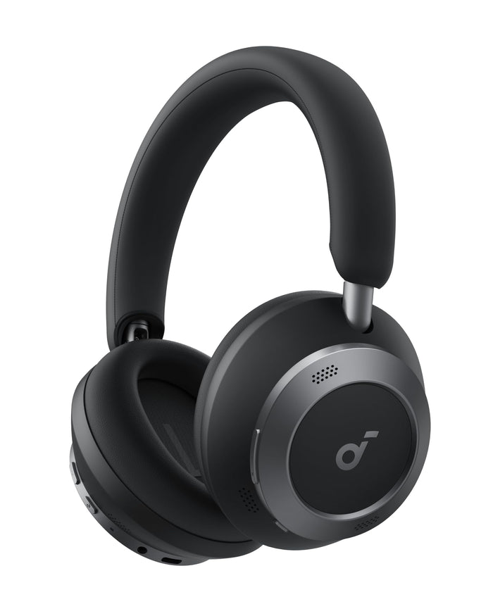 soundcore Space One Pro by Anker, Adaptive Active Noise Cancelling Headphones, Super Foldable Design, 60H Lossless Audio, Ultra-Fast Charging, Hi-Res Wireless Audio with LDAC, Comfortable Fit, White | Adaptive Active Noise Cancelling, 60H Playtime