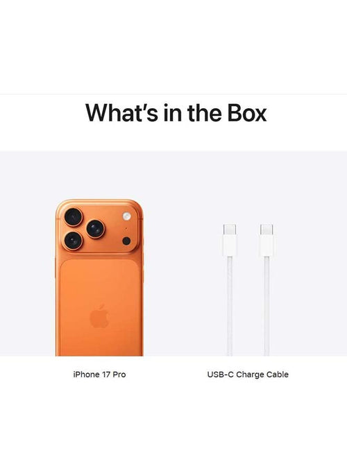 iPhone 17 Pro Max 256 GB (e-Sim only) Cosmic Orange 5G With FaceTime - International Version