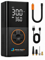 envomart Digital Tire Inflator & Car Air Pump - 150PSI Cordless Air Compressor, 4000mAh Rechargeable with Auto Shut-Off & LED Light
