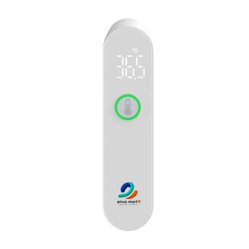EnvoMart infrared forehead thermometer front view with LED display