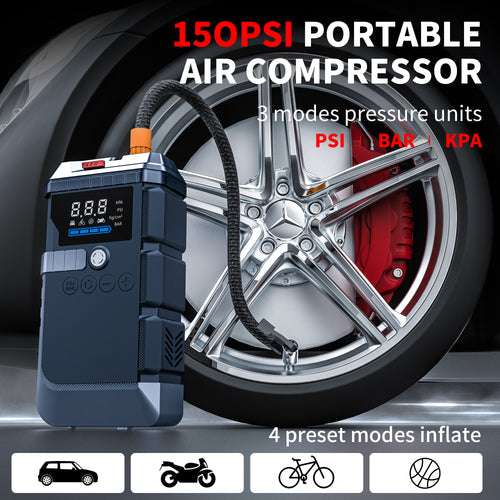 Envo Mart 2-in-1 Jump Starter & Air Compressor - Portable Car Emergency Kit