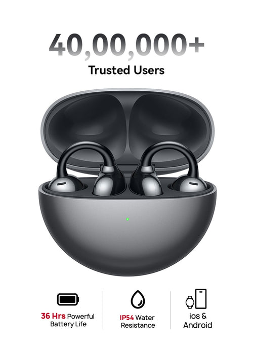 Huawei FreeClip open-ear wireless earbuds Black