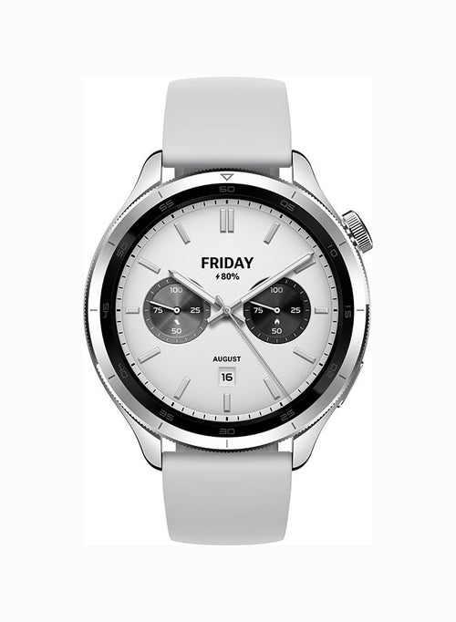 Watch S4 Smartwatch 1.43-inch AMOLED Display, Long Battery Life, Bluetooth Calling, Noise Reduction, Advanced Health Detection, 15 Days Battery Life - Silver
