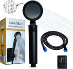 EnvoMart Filter Shower Head Set Black