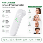 Envomart Non-Contact Infrared Forehead Thermometer – 1 Second Reading, LED Display